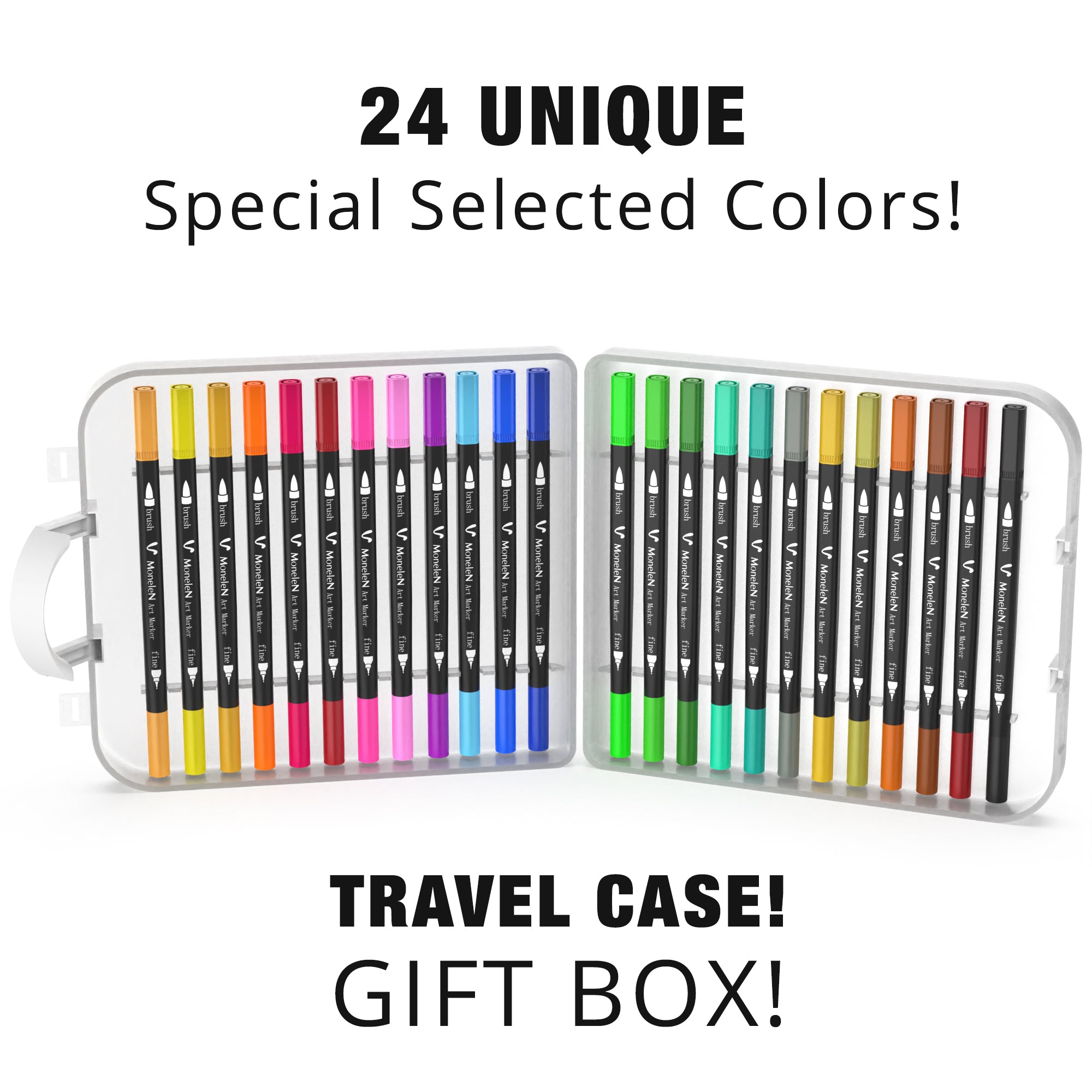 Markers For Adult Coloring Book 24/12 Colors Art Markers Set - Temu United  Arab Emirates